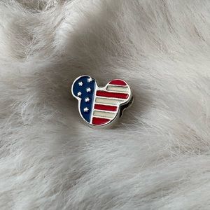 RETIRED Pandora Disney Mickey Mouse Americana Charm 791585ENMX